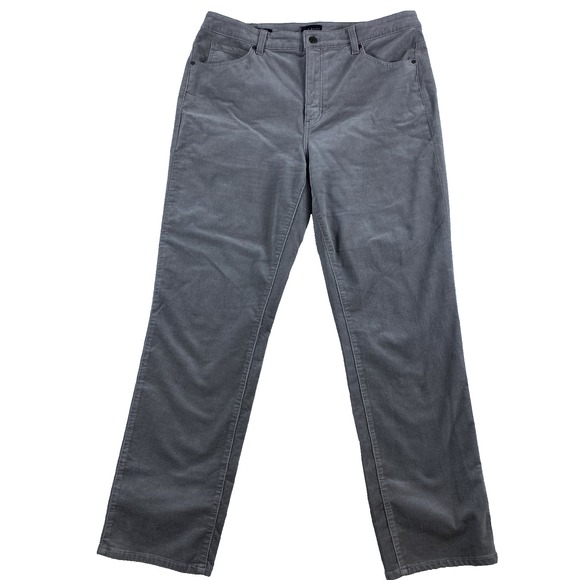 Talbots Pants - 2/$30 Talbots Corduroy Pants Women Sz 12 Gray Straight Leg Pant Cotton